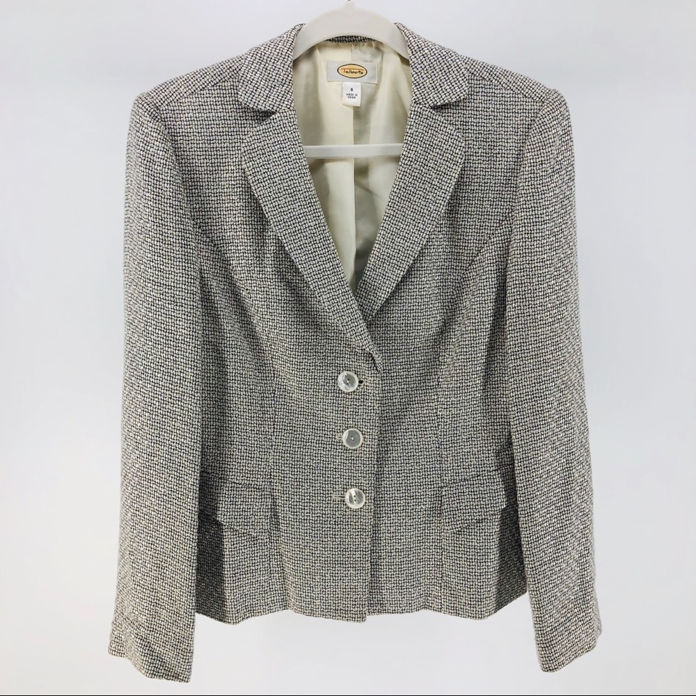 Talbots Silk Blend Knit Blazer, 3 Buttons
